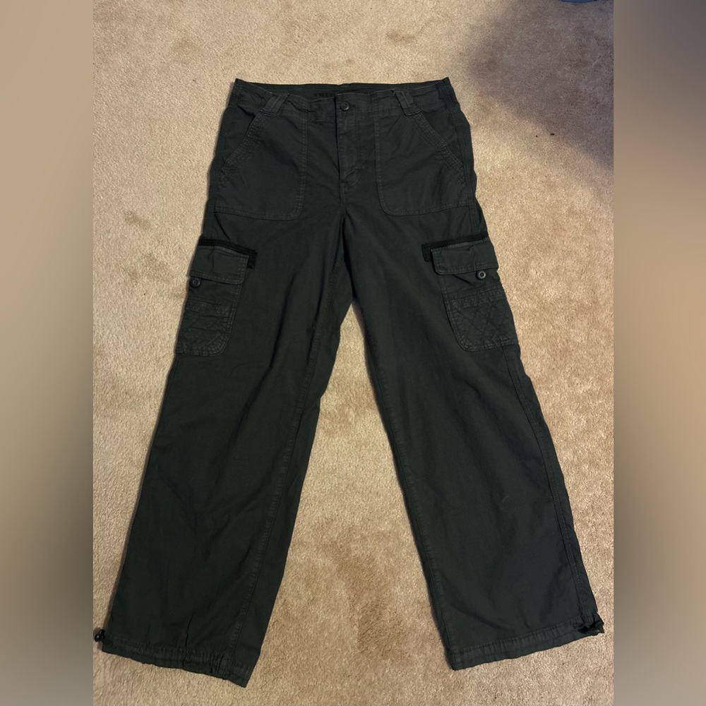 American Eagle Outfitters Stretch Baggy Cargo Jogger Pants Size 10 Regular